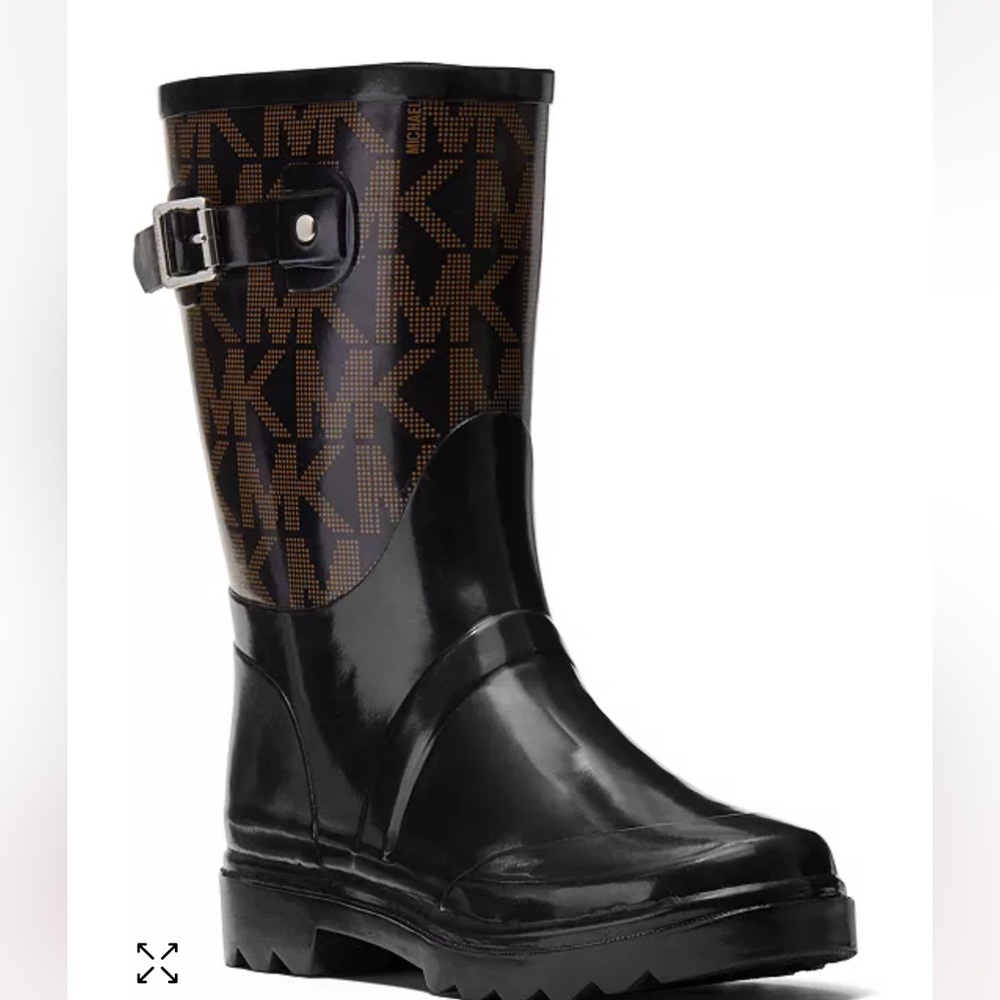 michael kors logo rain boots